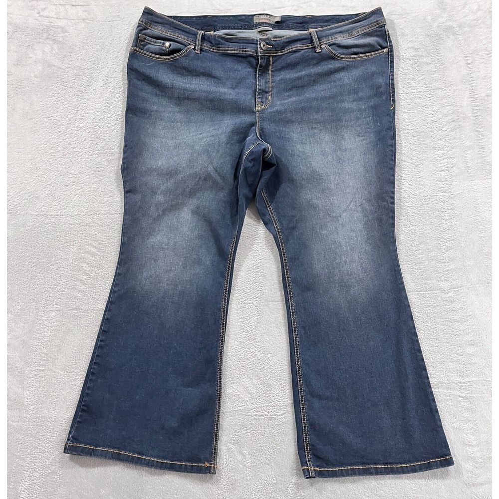 Torrid Luxe Slim Boot Jeans Plus Women's 26S‎ Blue Denim High Rise
